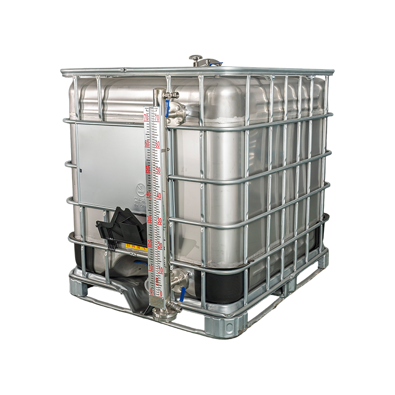 1000L 304 Stainless Steel IBC Tonne Container with Liquid Level Gauge